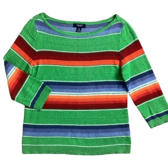 Linen Blend 3/4 Sleeve Blouse Top Sz Small - Picture 1 of 9